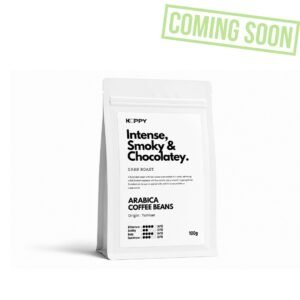 koppy arabica coffee beans dark roast 100g